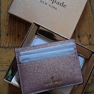Kate Spade Rose Gold Slim Card Holder Brand New